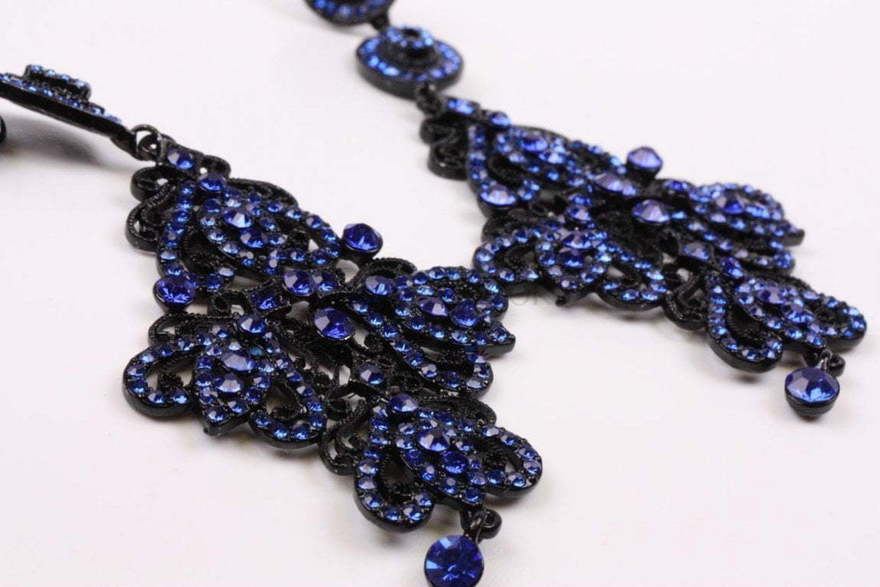 Серьги Роскошные индиго из Другие материалы от  2