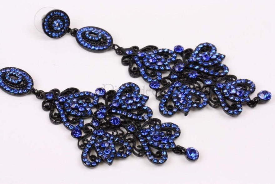 Серьги Роскошные индиго из Другие материалы от  5