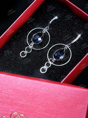 Серьги в красной коробочке TB225 из Посеребренная бижутерия от Свадебный салон To be Bride 1