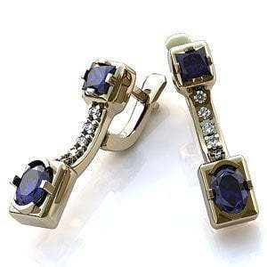 Серьги из золота из Желтое золото от Ювелирный салон Jewelry & Diamonds 1