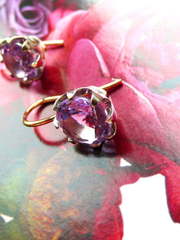 Серьги Аметист из Желтое золото от Ювелирный салон Jewellery Art 1