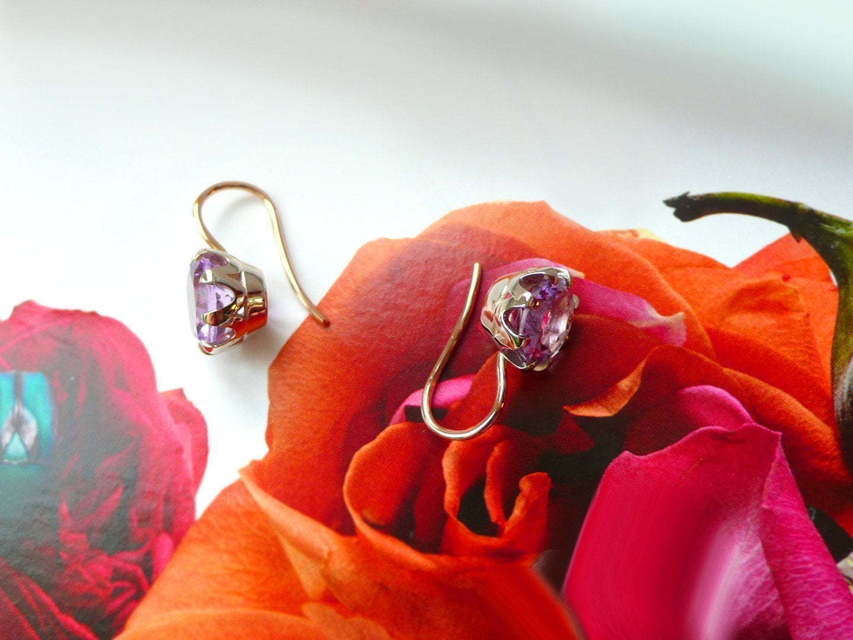Серьги Аметист из Желтое золото от Ювелирный салон Jewellery Art 3