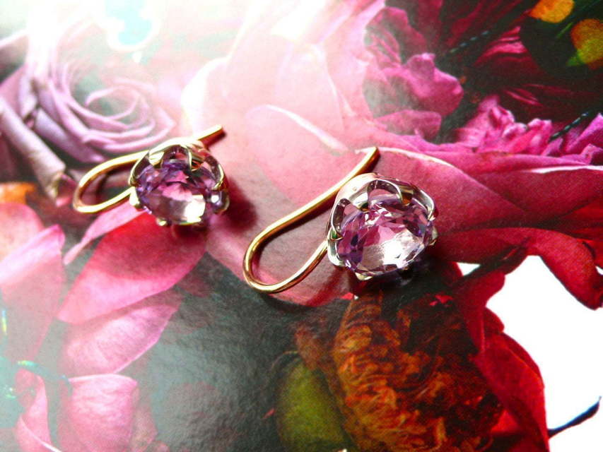 Серьги Аметист из Желтое золото от Ювелирный салон Jewellery Art 4