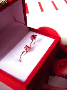 Серьги Рубин из Розовое (красное) золото от Ювелирный салон Jewellery Art 1