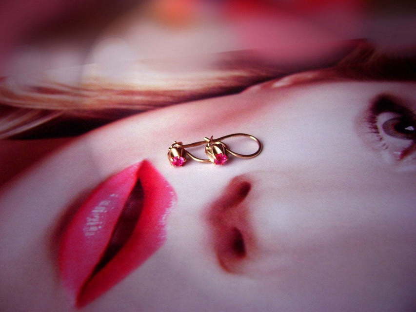 Серьги Рубин из Розовое (красное) золото от Ювелирный салон Jewellery Art 4