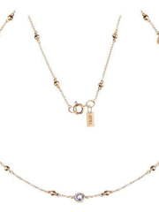 Колье с мультисапфирами AOG-YMN-0007 из Розовое (красное) золото от Ювелирный салон Art of glow 1