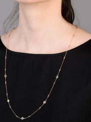 Колье с мультисапфирами AOG-YMN-0007 из Розовое (красное) золото от Ювелирный салон Art of glow 2