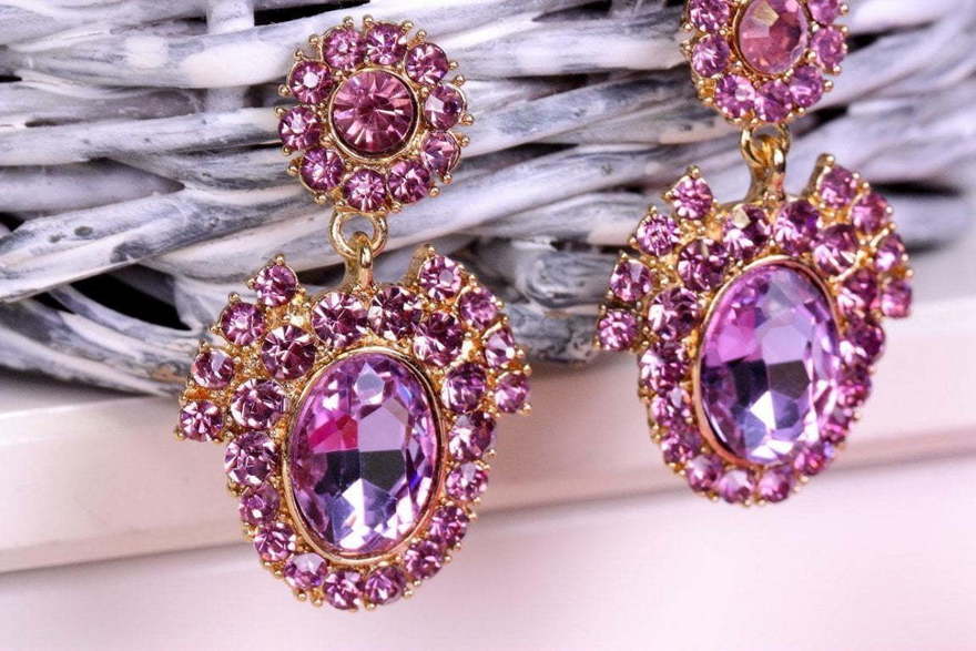 Серьги Lavander из Позолоченная бижутерия от  2