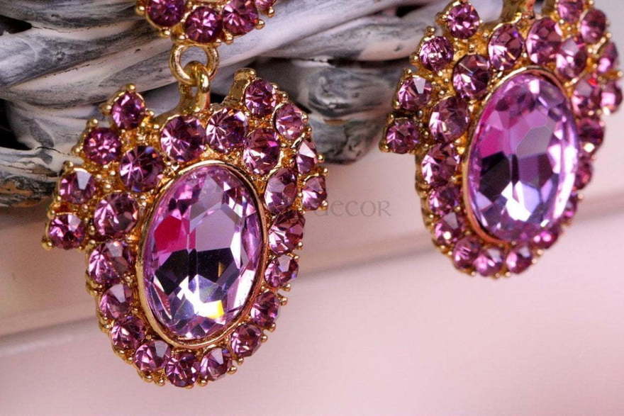 Серьги Lavander из Позолоченная бижутерия от  3