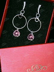 Серьги в красной коробочке TB217 из Посеребренная бижутерия от Свадебный салон To be Bride 1