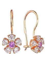 Серьги 120854 из Розовое (красное) золото от Ювелирный салон Юверос 1