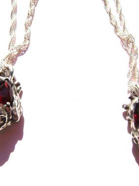 Подвеска Сердце-Гранат из Серебро от Ювелирный салон Jewellery Art 1
