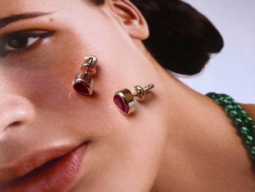 Серьги Турмалин из Белое золото, Серебро от Ювелирный салон Jewellery Art 2