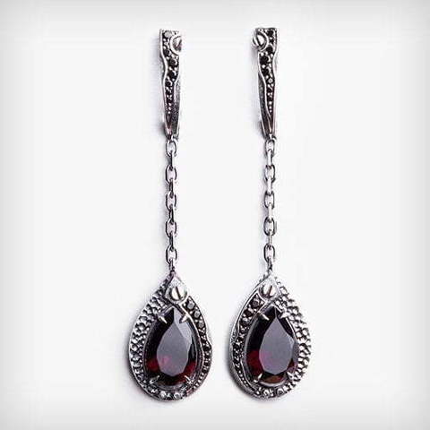 Серьги Garnet small из Серебро от  1