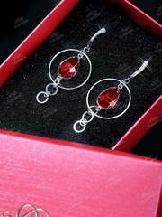Серьги в красной коробочке TB226 из Посеребренная бижутерия от Свадебный салон To be Bride 1