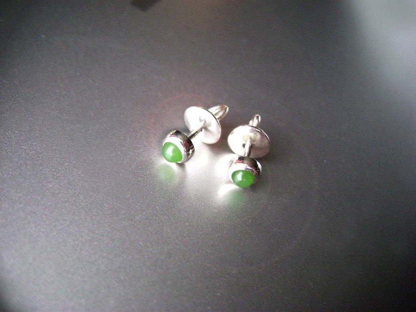 Серьги Нефрит из Белое золото, Серебро от Ювелирный салон Jewellery Art 2