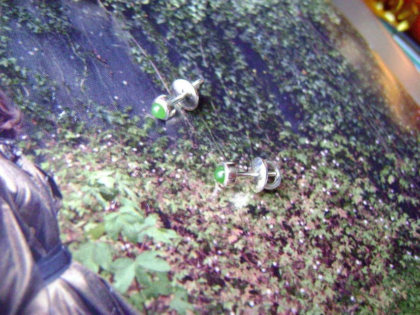 Серьги Нефрит из Белое золото, Серебро от Ювелирный салон Jewellery Art 3