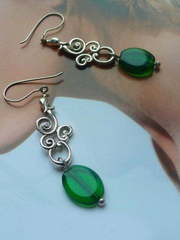 Серьги Узоры из Белое золото, Серебро от Ювелирный салон Jewellery Art 1