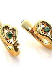 Серьги золотые из Желтое золото от Ювелирный салон Jewelry & Diamonds 1