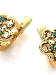 Серьги золотые из Желтое золото от Ювелирный салон Jewelry & Diamonds 1