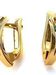Серьги золотые из Желтое золото от Ювелирный салон Jewelry & Diamonds 1