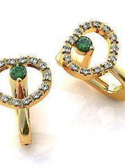 Серьги золотые из Желтое золото от Ювелирный салон Jewelry & Diamonds 1