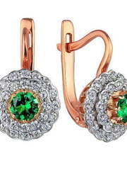 Серьги 0230162Фз из Розовое (красное) золото от Ювелирный салон Юверос 1