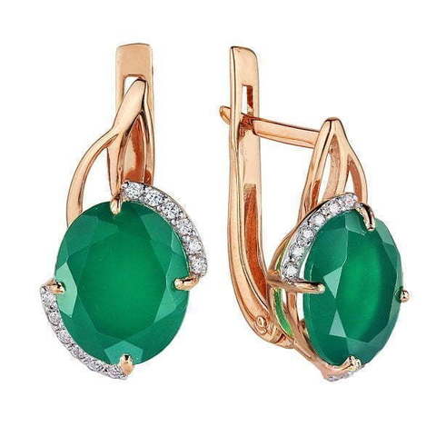 Серьги 0220266АгФ из Розовое (красное) золото от Ювелирный салон Юверос 1
