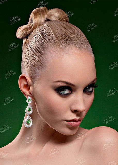 Серьги AL02027 из Посеребренная бижутерия от Свадебный салон To be Bride 2