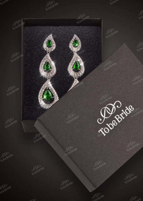 Серьги AL02027 из Посеребренная бижутерия от Свадебный салон To be Bride 3