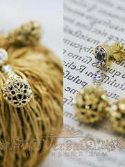 Эксклюзивные серьги EX0012 из Комбинированные, Желтое золото от Ювелирный Дом Версаль 2