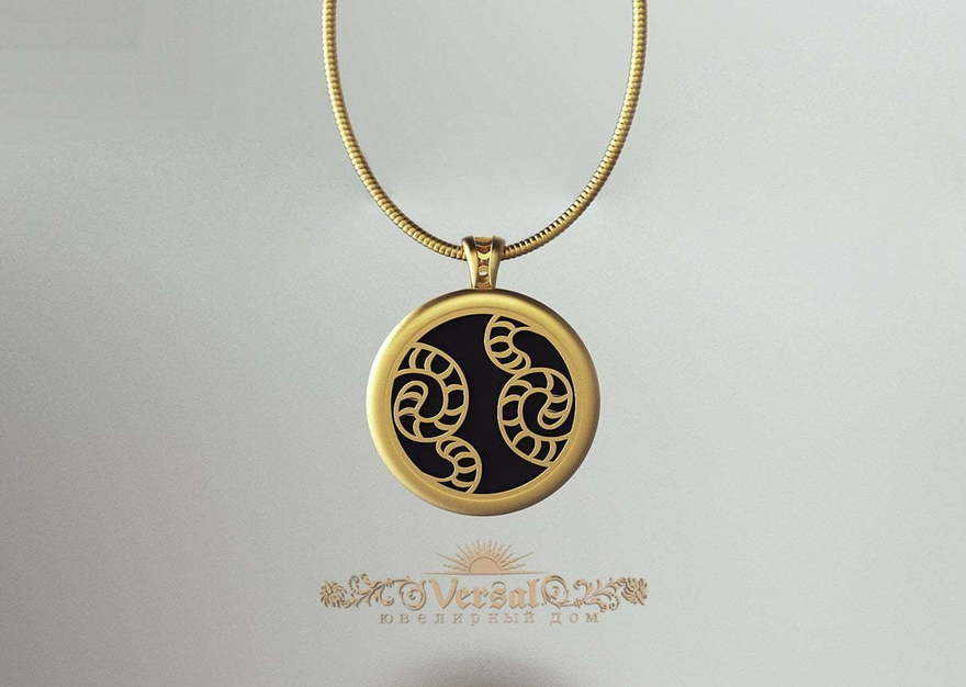 Подвеска VGPS0130 из Желтое золото от Ювелирный Дом Версаль 3
