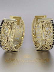 Серьги VGS0166 из Желтое золото от Ювелирный Дом Версаль 1