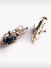 Серьги Blue drop из Розовое (красное) золото от  2