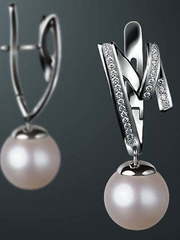 Серьги из Белое золото от Ювелирный салон Jewelry & Diamonds 1