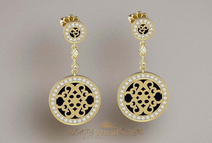 Серьги VGS0140 из Желтое золото от Ювелирный Дом Версаль 2