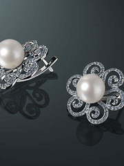 Серьги из Белое золото от Ювелирный салон Jewelry & Diamonds 1