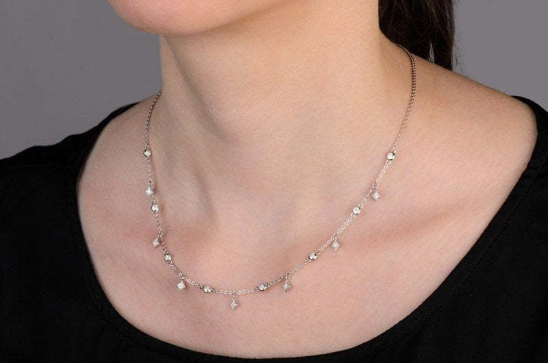 Колье со звездами AOG-YMN-0010S из Серебро от Ювелирный салон Art of glow 2