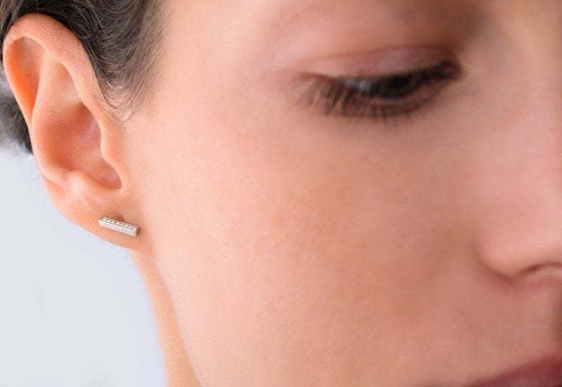 Серьги из белого золота с бриллиантами AOG-SE-0020 из Белое золото от Ювелирный салон Art of glow 2