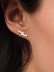 Дизайнерские серьги из белого золота с бриллиантами AOG-SE-0011W из Белое золото от Ювелирный салон Art of glow 2