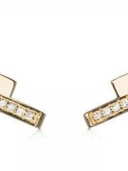 Оригинальные золотые серьги с бриллиантами AOG-SE-0011Y из Желтое золото от Ювелирный салон Art of glow 1