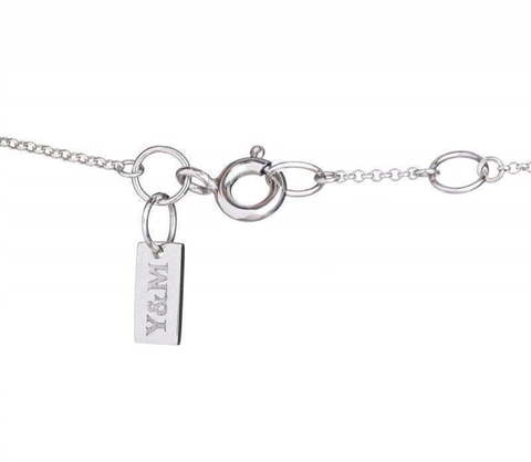 Тонкий браслет с бриллиантовой дорожкой AOG-YMB-0003 из Белое золото от Ювелирный салон Art of glow 5