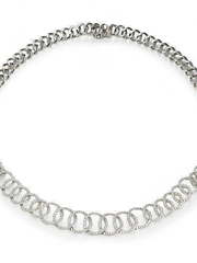 Роскошное колье из белого золота и бриллиантов AOF-DN-0002 из Белое золото от Ювелирный салон Art of glow 1