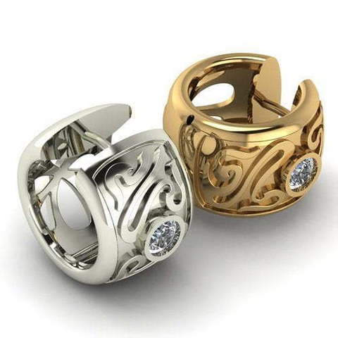 Серьги из Желтое золото, Белое золото от Ювелирный салон Jewelry & Diamonds 3