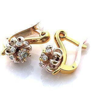 Серьги из золота из Желтое золото от Ювелирный салон Jewelry & Diamonds 1