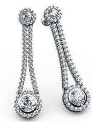 Серьги из Белое золото от Ювелирный салон Jewelry & Diamonds 1