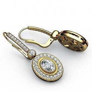 Серьги из Желтое золото от Ювелирный салон Jewelry & Diamonds 1