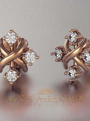 Серьги VGS0164 из Розовое (красное) золото от Ювелирный Дом Версаль 1