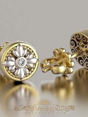 Серьги VGS0144 из Комбинированные от Ювелирный Дом Версаль 1