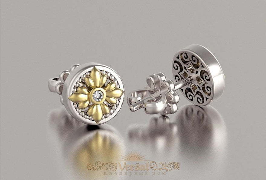 Серьги VGS0144 из Комбинированные от Ювелирный Дом Версаль 3